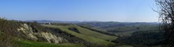 Sguardo a est verso la valle dell'Ombrone