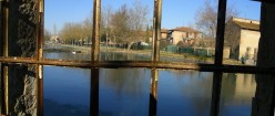Il laghetto  posteriore di alimentazione del Mulino