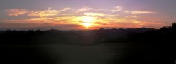 Tramonto visto dalla rocca di San Giovanni