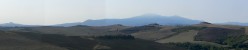 Panoramica sull'Amiata verso sud ovest