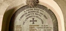 Lapide caduti della Grande Guerra all'interno di San Vito in Versuris