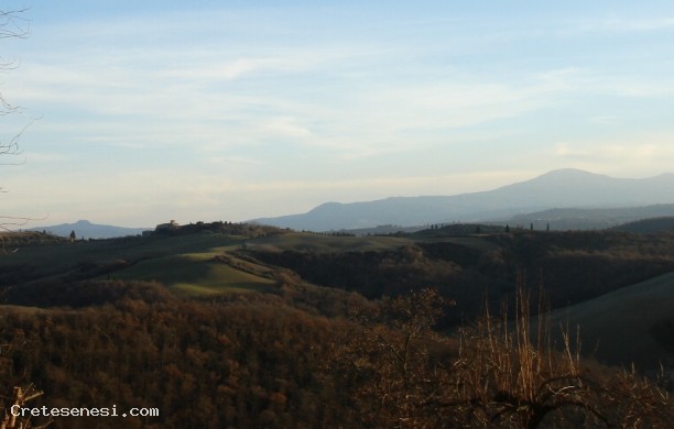 On the border between Crete and the Orcia